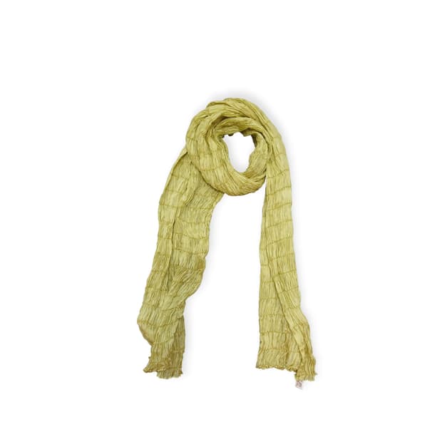 모리걸 연두 실크스카프 