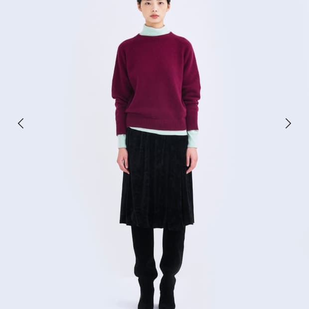 FINE MERINO ROUND KNIT (PURPLE)