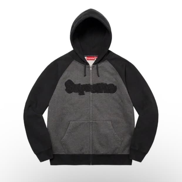 [L] 슈프림 곤즈 아플리케 후드집업 블랙