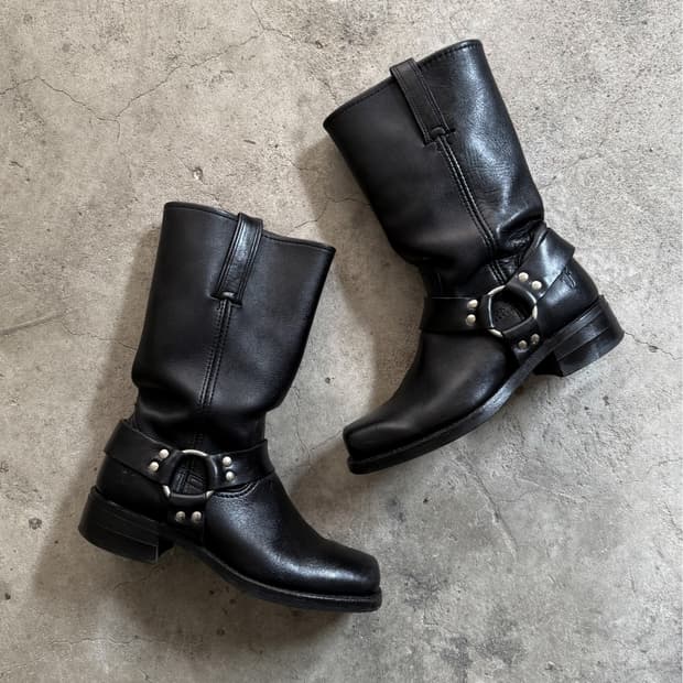 FRYE 87350-1 Harness 12R Leather Boots