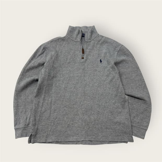 폴로 랄프로렌 하프집업 그레이 니트
