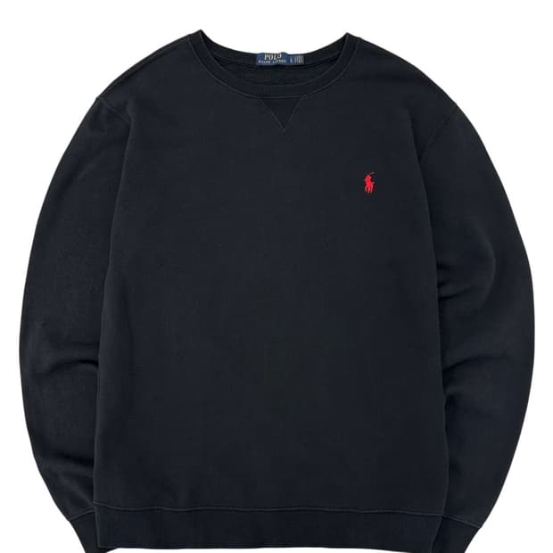 폴로 맨투맨 블랙 (L) 