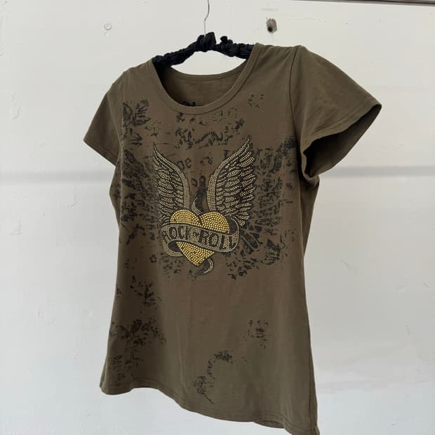 Wing Heart Rock n Roll Tee