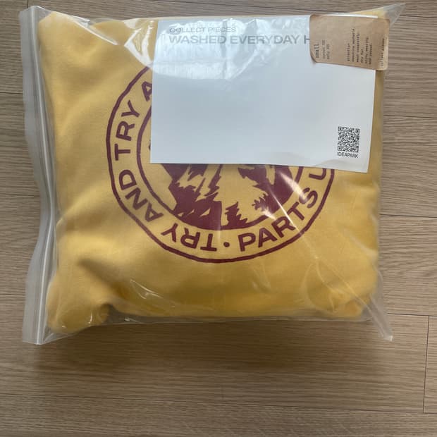 컬렉트피시스 타타 후드 옐로우 s사이즈