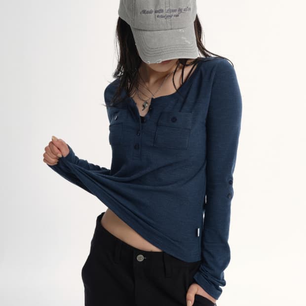 ASON 에즈온 ATLANTA POCKET TEE 포켓티