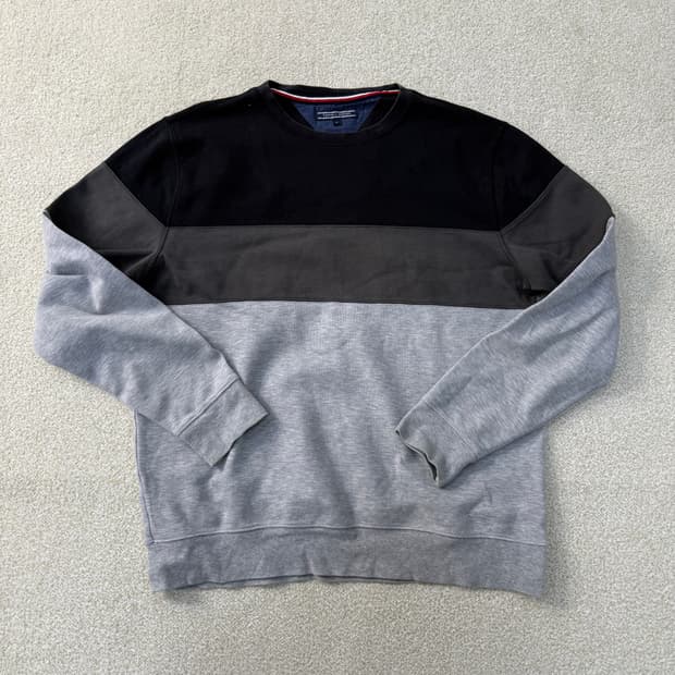 [XL] 타미힐피거 컬러블록 맨투맨 0102T1