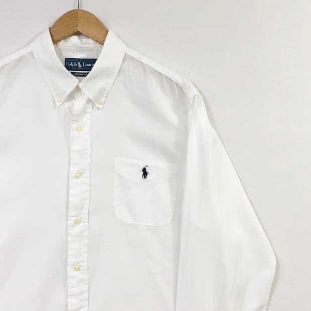 XL 폴로 화이트 셔츠