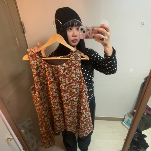 플라워 레이어드 원피스