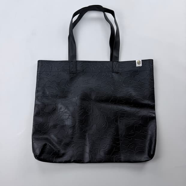 베이프 부록 레더 토트백