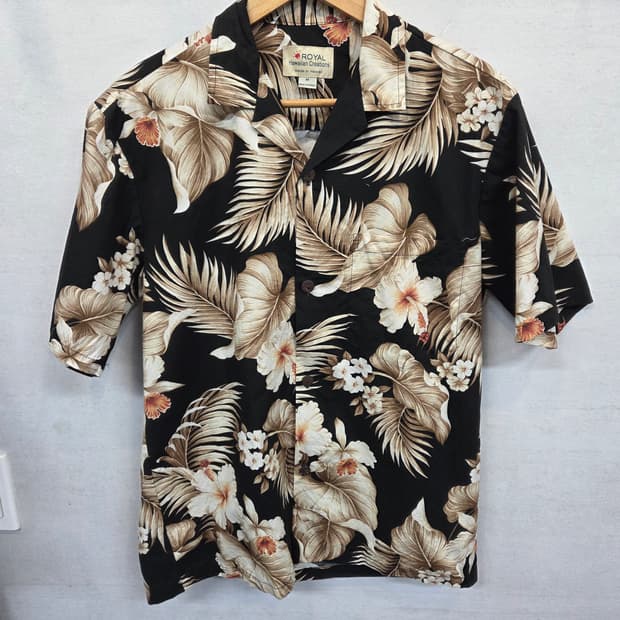 빈티지 로얄 하와이안 크리에이션 셔츠반팔 m
