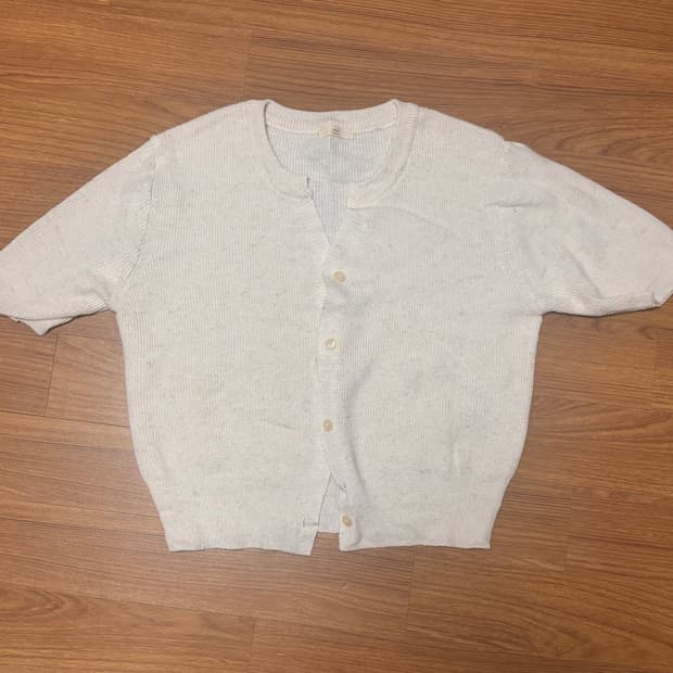 반팔니트가디건