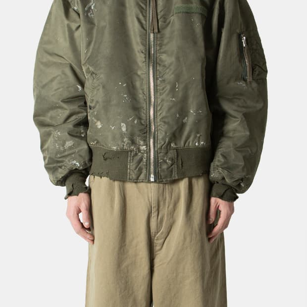 [2] 아나크로놈 더티 나일론 ma-1 올리브