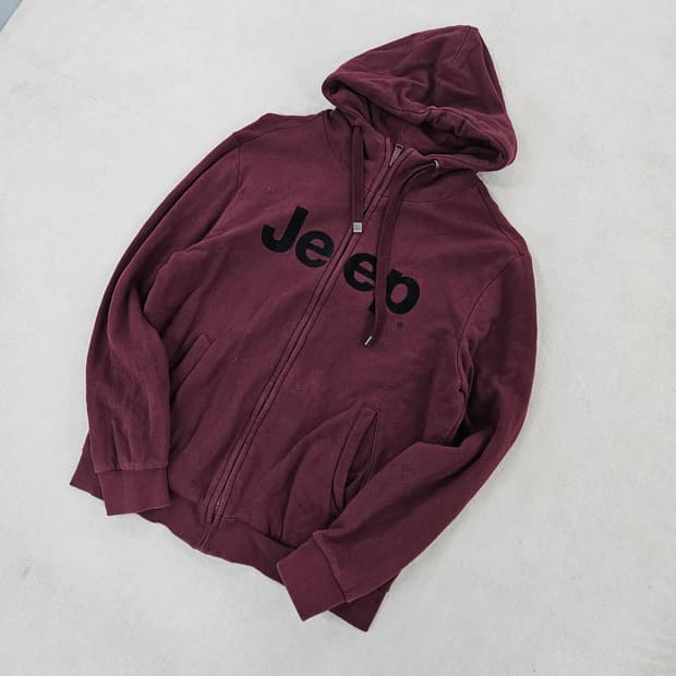 [XXL(110)] Jeep 지프 빅로고 후드 집업 0114YH1