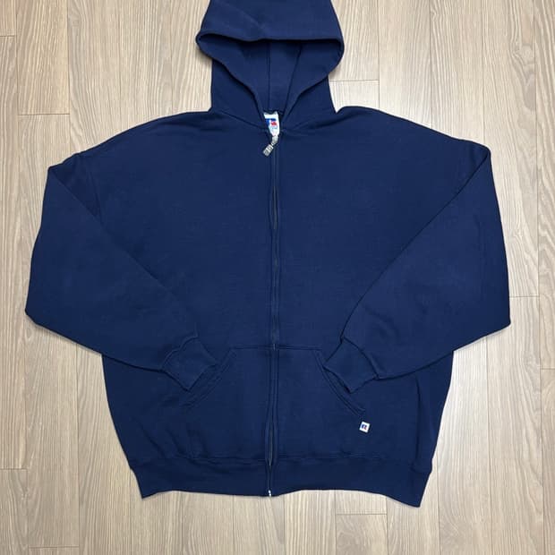 90s 러셀 애슬레틱 후드 집업