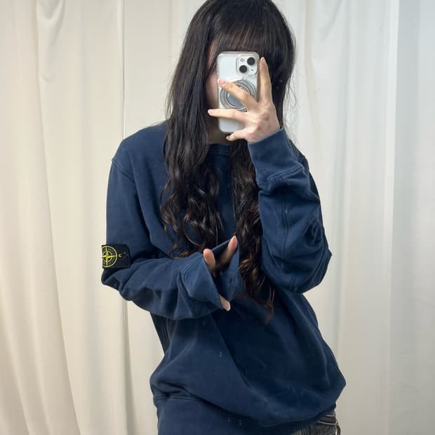 Stone Island Navy Sweatshirt