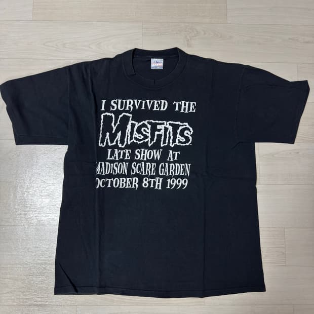 빈티지 미스핏츠 misfits 90s 티셔츠 xl