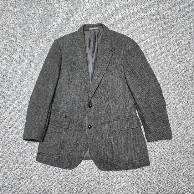 [98] 버버리 헤링본 울자켓 레트로 블레이져