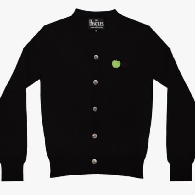  비틀즈 x 꼼데가르송 더 비틀즈 꼼데가르송 가디건 블랙