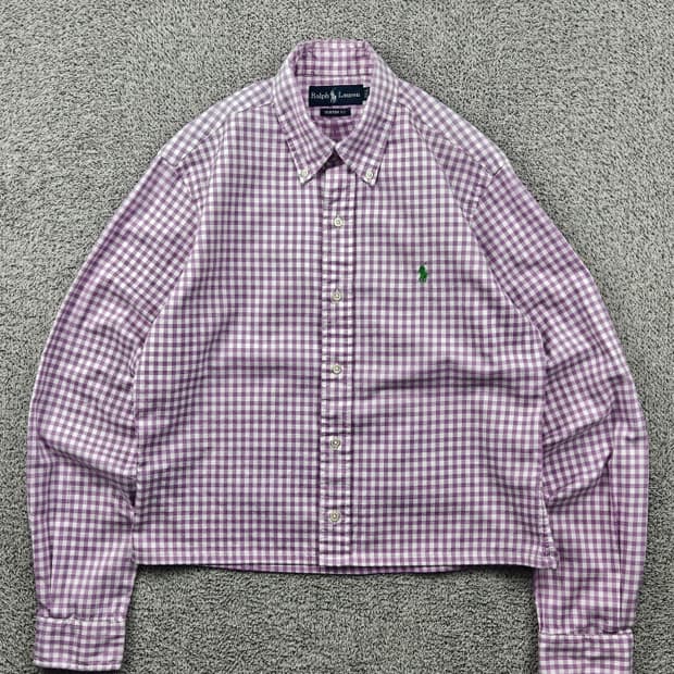 폴로랄프로렌 셔츠 크롭 커스텀 ( M ) / 11717