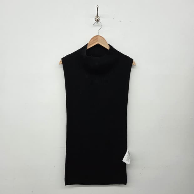 COS 블랙 골지 니트 롱 스커트 여성 L