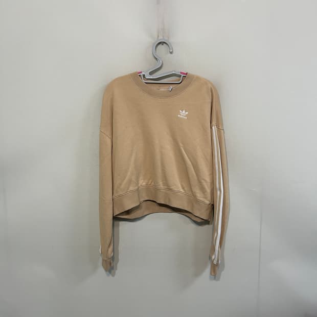 아디다스 오리지날 크롭 맨투맨 여성 M