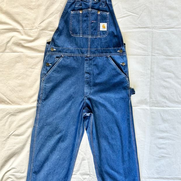 칼하트 데님 오버올 팬츠