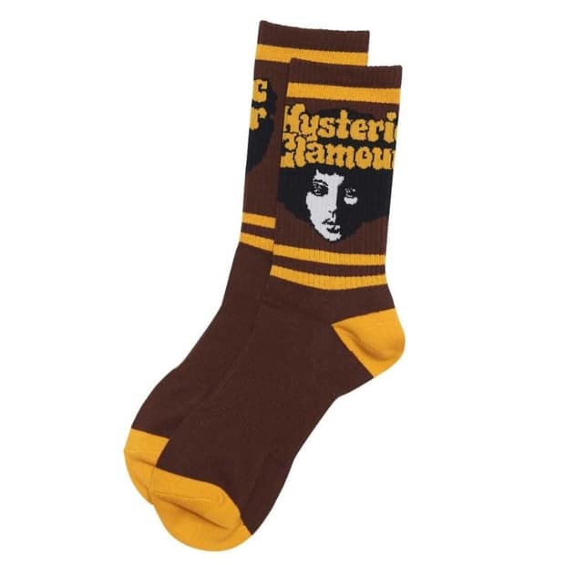 히스테릭 글래머 Afro Girl 스포츠 양말