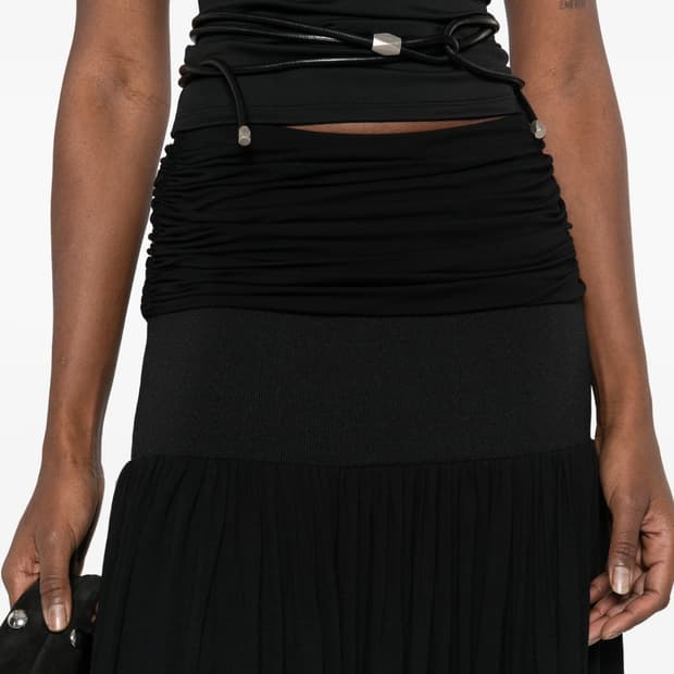 [S]기마구아스 Carine 러플 스커트/블랙