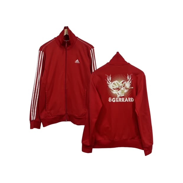 아디다스 리버풀 제라드 마킹 프린팅 트랙탑 져지