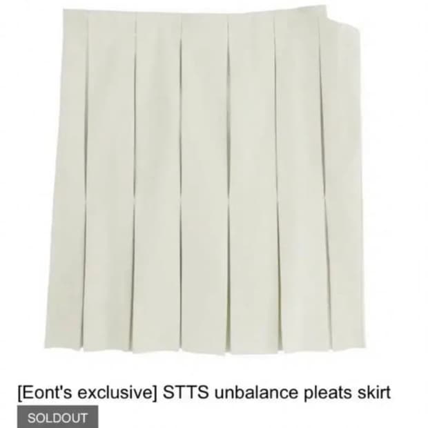 STTS언발란스 플리츠 스커트 s