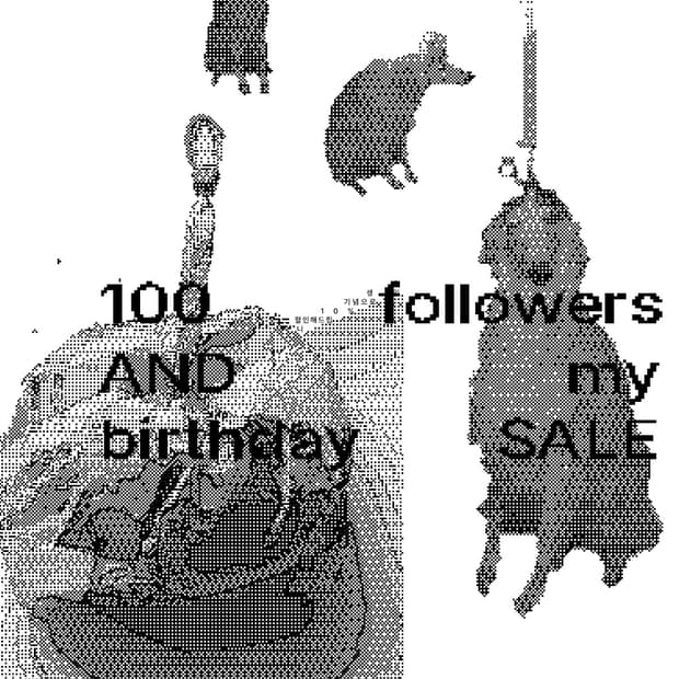 100 followers & birthday SALE