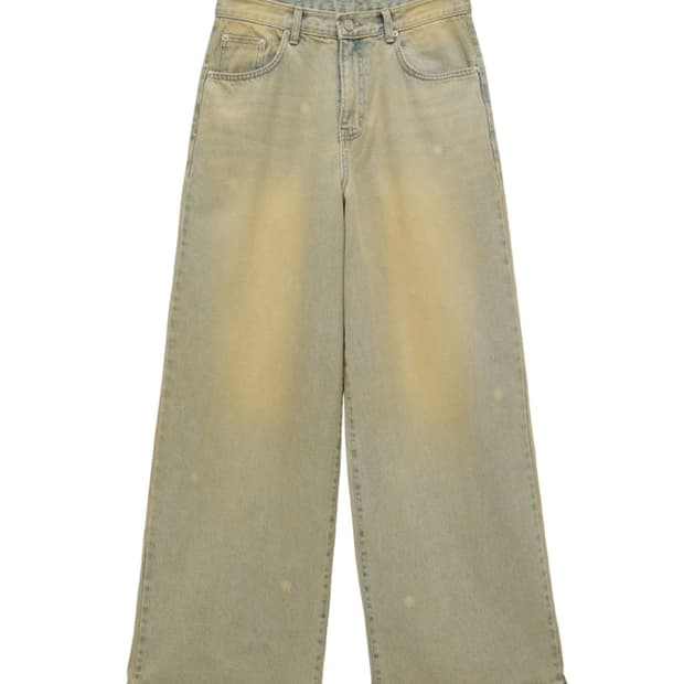 DD dandelion wide denim pants LIGHTgray