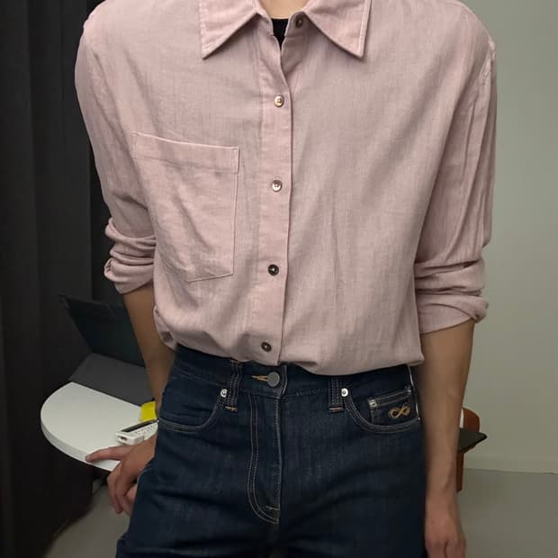 LMOOD Howl Shirt하울 셔츠 44사이즈 Dry Rose