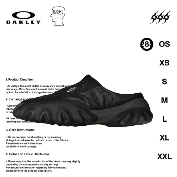 오클리 X 브레인 데드 찹 쏘우 뮬 285사이즈