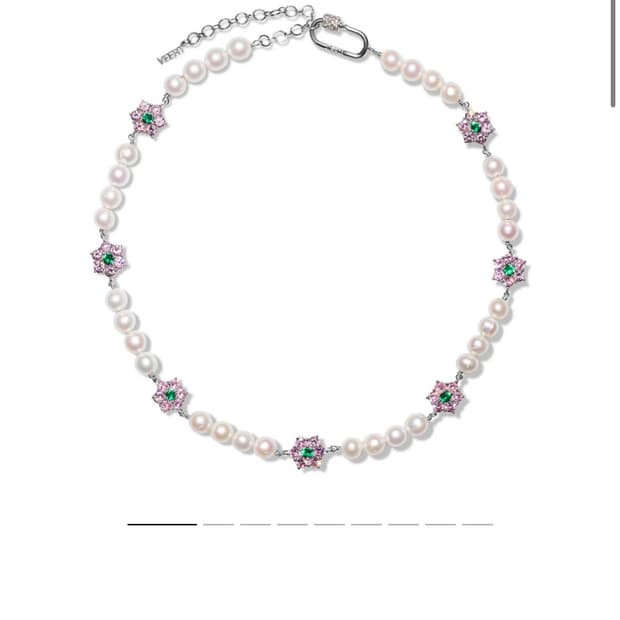 Veert 담수 진주 목걸이