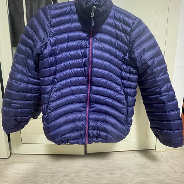 코오롱 퍼플 경량 구스다운 패딩