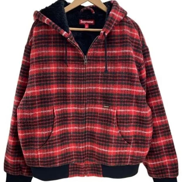 [M] 슈프림 울 플레이드 워크자켓 