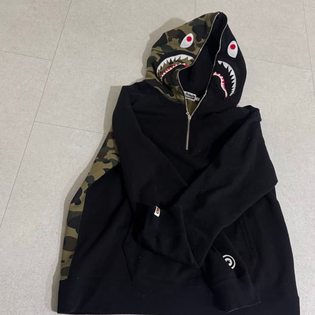 베이프 하프집업 녹계카모