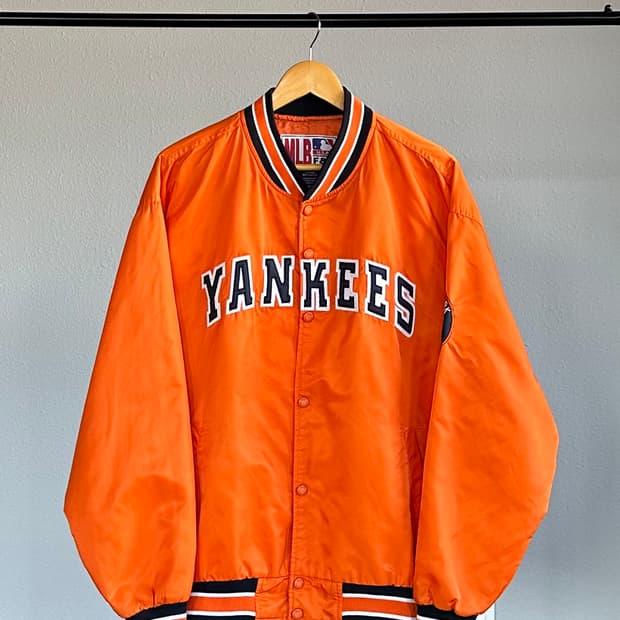 [L-XL]MLB 90s 뉴욕 양키스 베이스볼 바시티 자켓