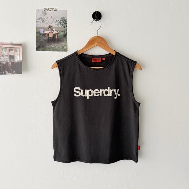 [M] SUPERDRY 빈티지 워시드 슬리브리스
