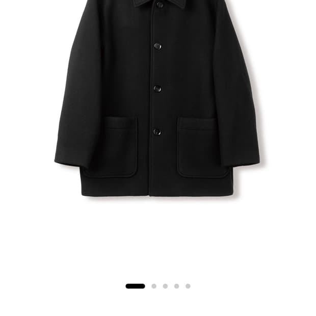 스테디에브리웨어 울 하프코트 블랙 2사이즈 판매합니다