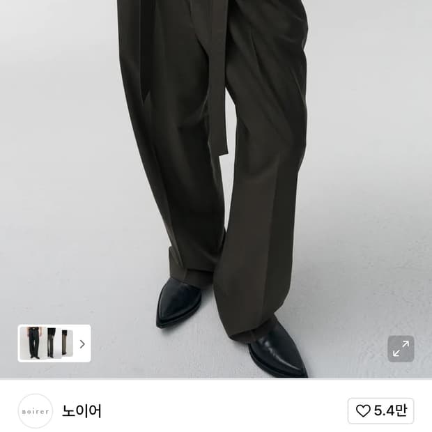 노이어 식스 포켓 와이드 슬랙스 (카키) 48