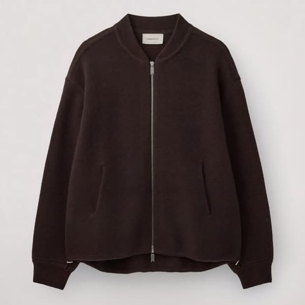 우마뭉 니트 봄버 초콜렛 M