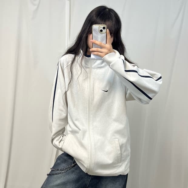 Nike melange gray 00's cotton jersey