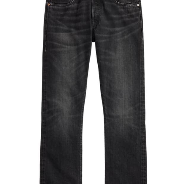 rrl 슬림 부트 디스트레스트 셀비지 진 34/32