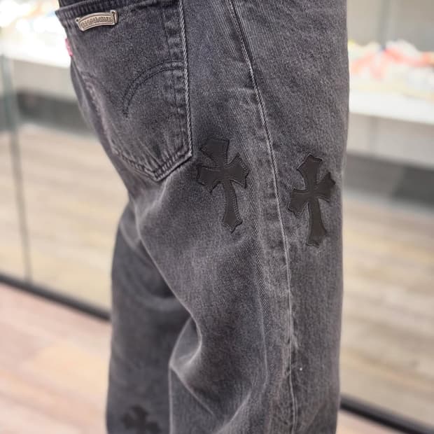 [초레어 희귀템] 크롬하츠 크리스탄 원판 90년도 빈티지 리바이스 흑청
