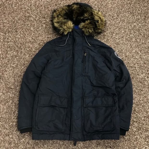 vintage fur puffer jacket