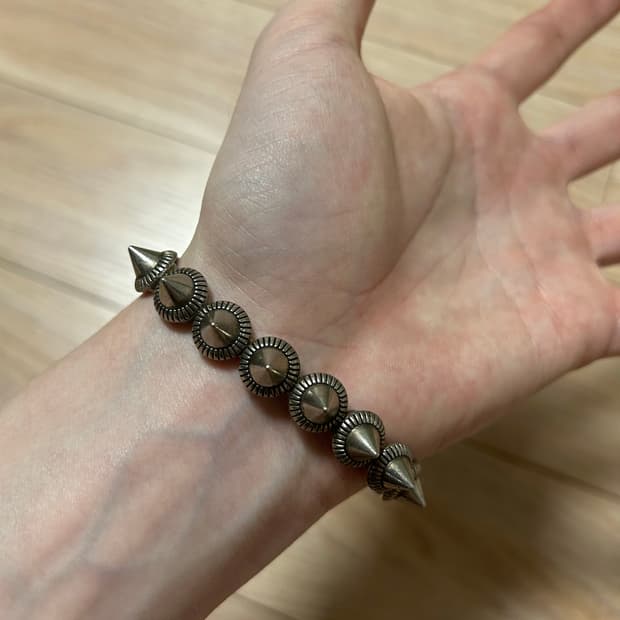 빈티지 스파이크 팔찌 밴드형