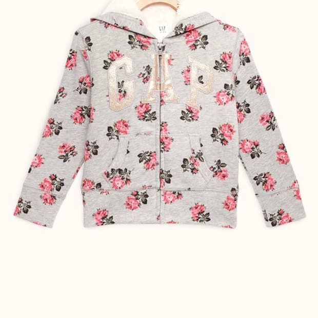 Gap flower zip up