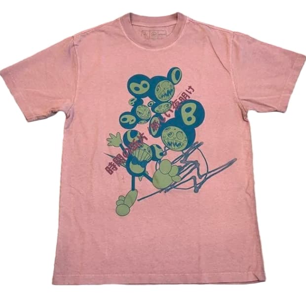 트래비스 스캇 캑터스 잭  프라그먼트 타카시 무라카미 반팔 티셔츠